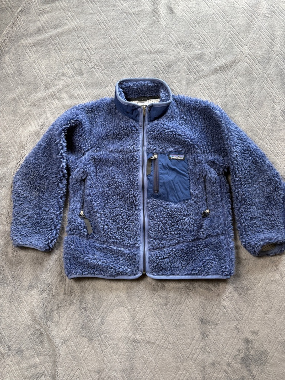 Patagonia Vintage Kids Retro Cardigan Fleece Jacket Medium Made in USA